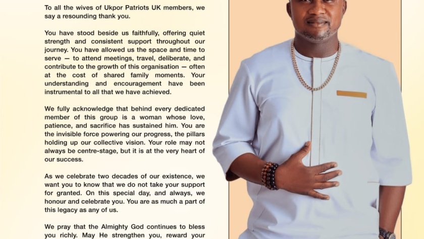 Good will message from chairman To women